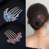 Vintage Blumen Haarspangen Koreanischer Stil Perle Haarkämme Glänzende Haarnadeln Für Frauen Haarschmuck