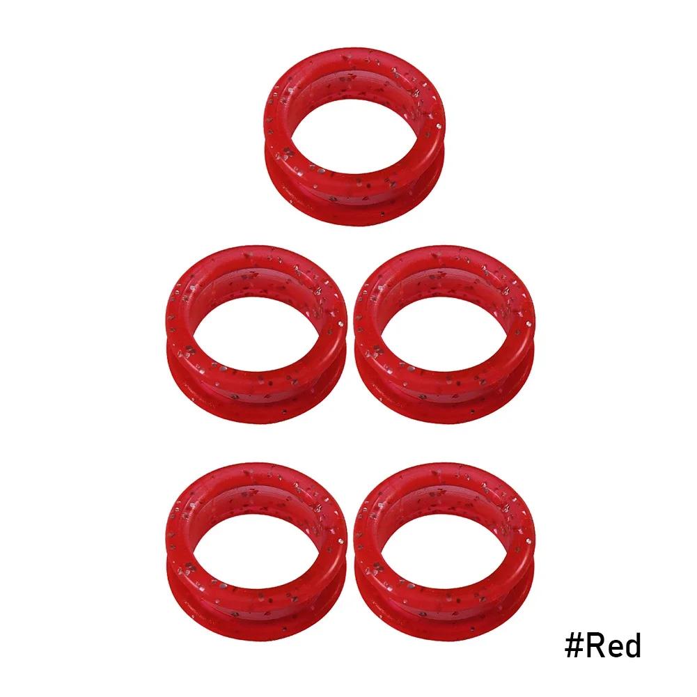 5 Stück Fingerringe Haustierschere Silikon-Fingerringe Friseurschere Silikon-Fingerring Haustierschere Bunter Fingerring