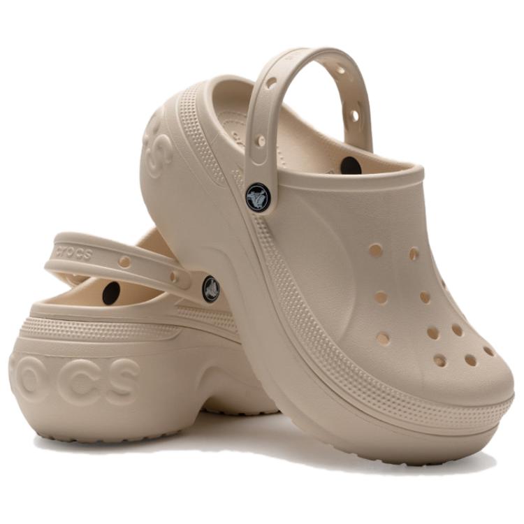 Crocs Simple Round Toe Anti-Slip Closed-Toe Slippers Unisex Slippers Beige 210062-11S