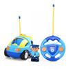 Jakmean Cartoon Remote Control Car Police Car With Colorful Lights And Music For Kids