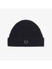 Fred Perry Waffle Knit Cotton Beanie   Black Cfpu2438130 102 qzgCfpu2438130 102