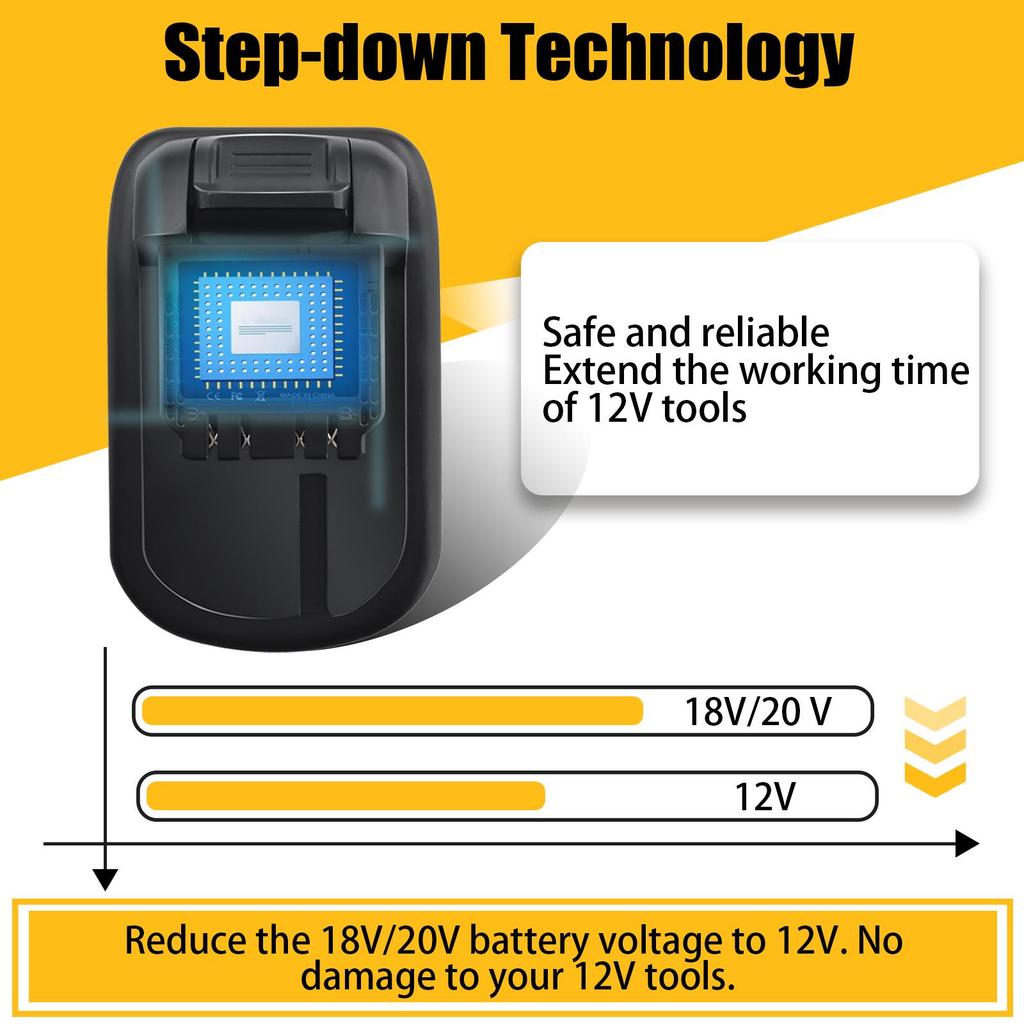 Battery Adapter for DW18DL12 MT18DL12 Lithium-ion Models