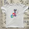 Gildan Women's White T-shirt, Pete the Cat White Graphic Tee