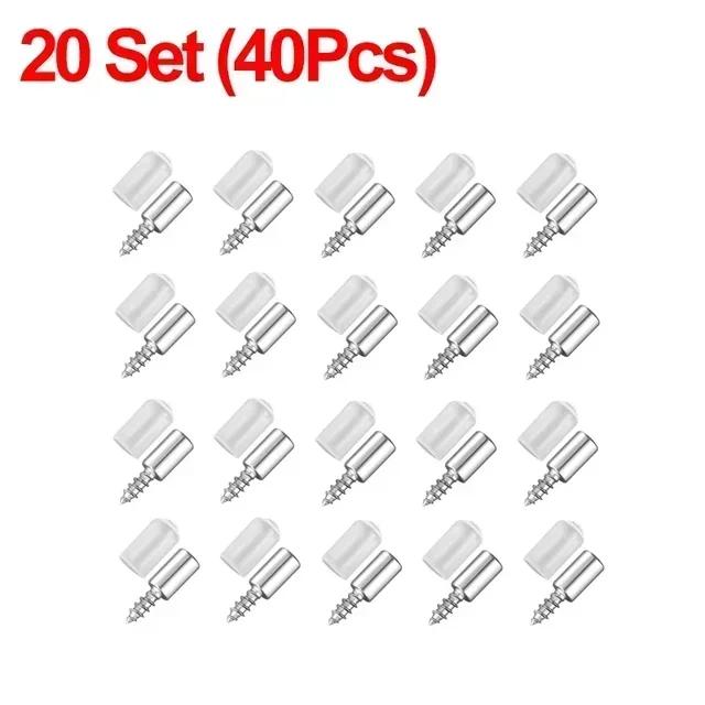 Wholesale Cross Self-tapping Screw with Rubber Sleeve Layer Plate Shelf Holder Wardrobe Septum Brackets Fixed Screws Support Peg