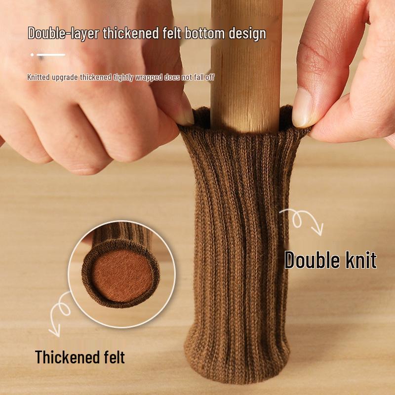 Thickened Non-Slip Chair and Table Leg Covers - Wear-Resistant, Silent Foot Pads for Tables and Chairs