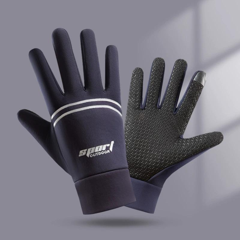 Gloves Men's Winter Riding Warm Fleece Touch Screen Students Winter Women's Cycling Sports Windproof and Cold-proof Men's Driving