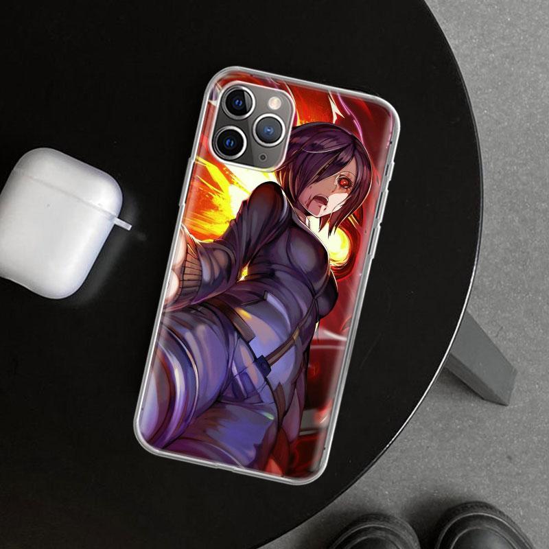 

Чехол для телефона с аниме Tokyo Ghouls Для iPhone 11 12 13 Mini 14 15 Plus 16 Pro Max 17 Air 7 8 + SE Арт Индивидуальный Fundas 11 12 1 iPhone 12 (12 Pro)