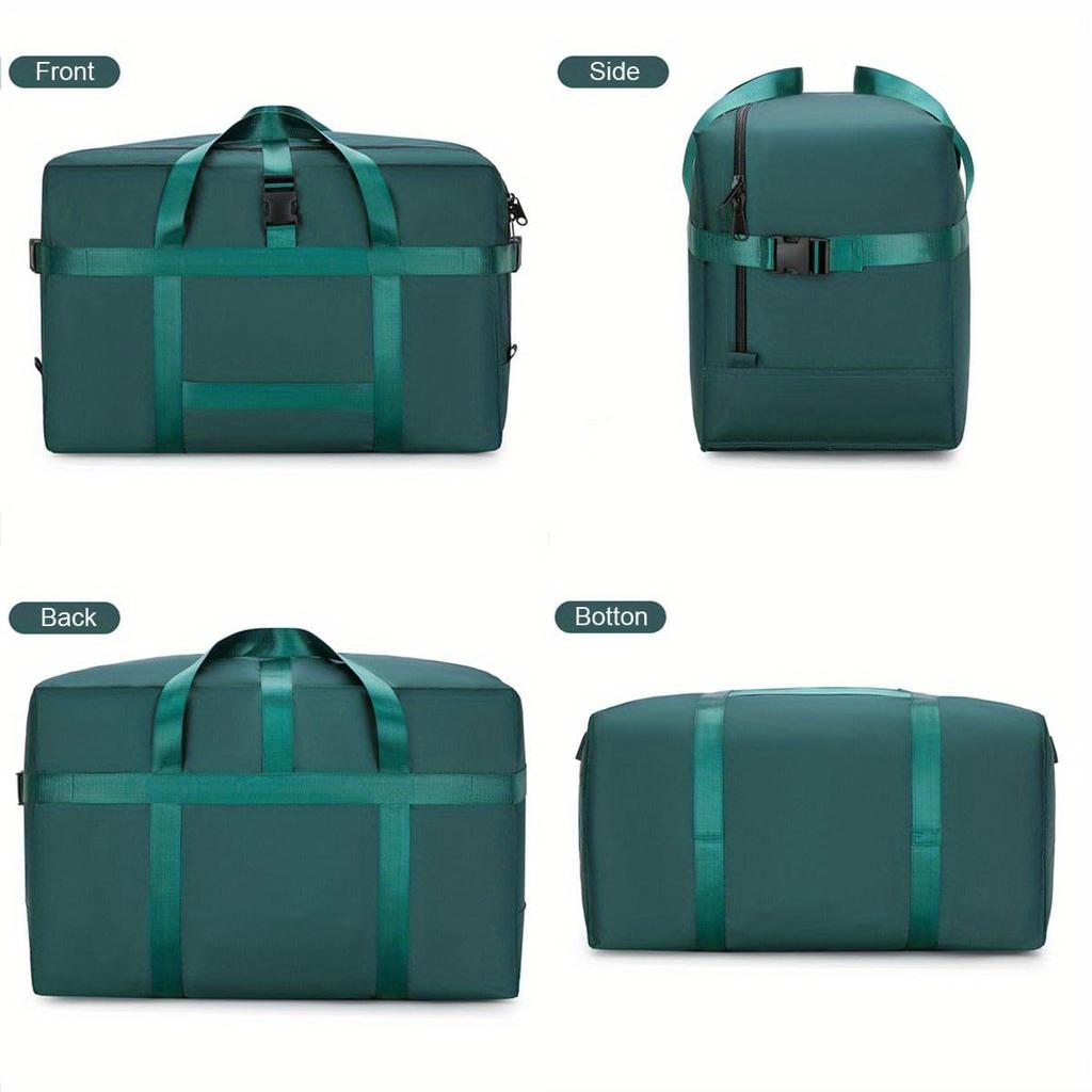 Foldable Oxford Storage Bag Extra Large Travel Duffel Heavy Duty for Moving, Quilts & Seasonal Gear - Perfect for Home & Car