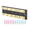 60A Dual Row Independent Busbar with Heat Shrinkable Tube Terminal for Truck Car Yacht Ship6 Position Terminal