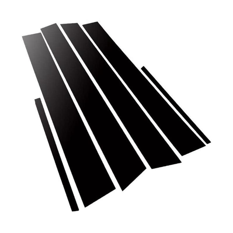 Car Pillar Posts Door Window Trim Molding For Dodge Charger 2011- Anti Scratch Stickers Accessories Black