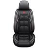 All-Season Nappa Leather Car Seat Cover with Full Coverage and Backrest Pad