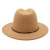 Top Hat Wool Felt Hat Men'S And Women'S Wool Hat Jazz Hat Flat Edge Sun Hat Tide