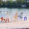 Crystal Glass Wolf Figurine Howling Wolf Statue Hand Glass Animal Sculpture Collectible Paperweight