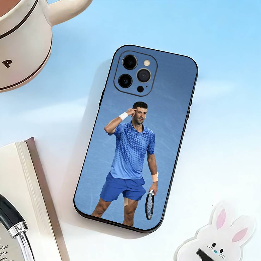 GOAT-Novak Djokovic Phone Case For iPhone 17, 16,15,14,13,12,11 Plus,Pro Max, Others Soft Black Cover iPhone16promax