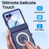 For Motorola Razr Ultra 2025 / Razr Ultra 2026 Magnetic Power,Slim Design,Screen Protector,Hinge Protection,Matte Shockproof Phone Case-Blue