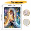 Disney Oil Paint Hand Painting Kit Magic Princess Decoration Classic Style Home Decor Elegant Fantasy Art Gift Canvas Wall Painting