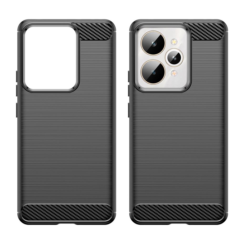 For Realme 15 Pro 5G/15 5G Case Protective Phone Cover Carbon Fiber Texture Brushed