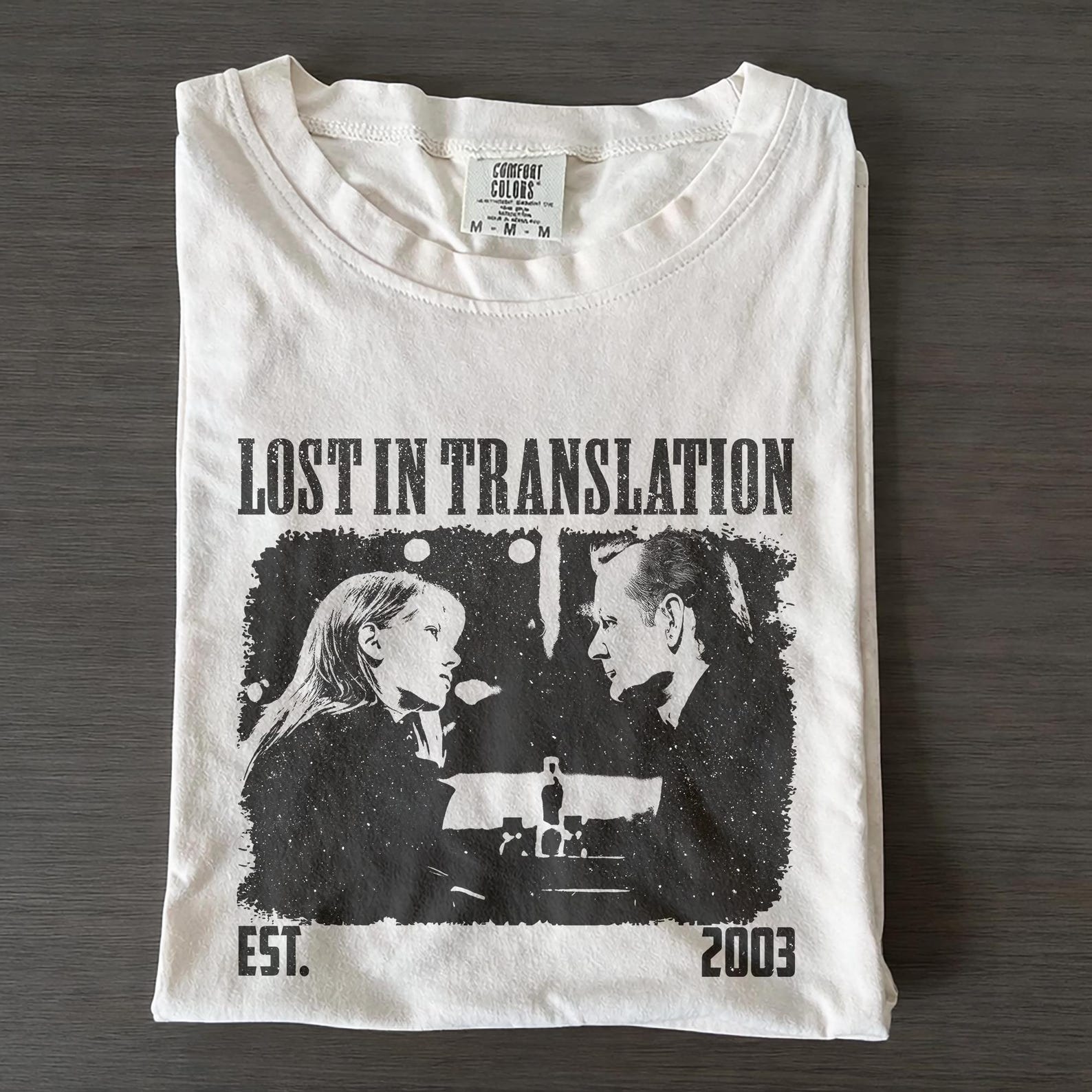 Lost in Translation Graphic Shirt, Retro Comfort Colors Unisex Tee, Gift for Him 4XL