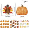 960 Sheets Cartoon Pumpkin Note Paper Thanksgiving Theme Self Adheive Note Leaf Pinecones Shape Notepads for Student