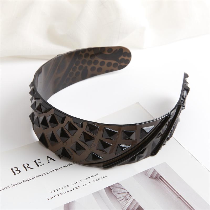 

Transparent Geometric Pineapple Pattern PC Hair Buckle прозрачный/фиолетовый