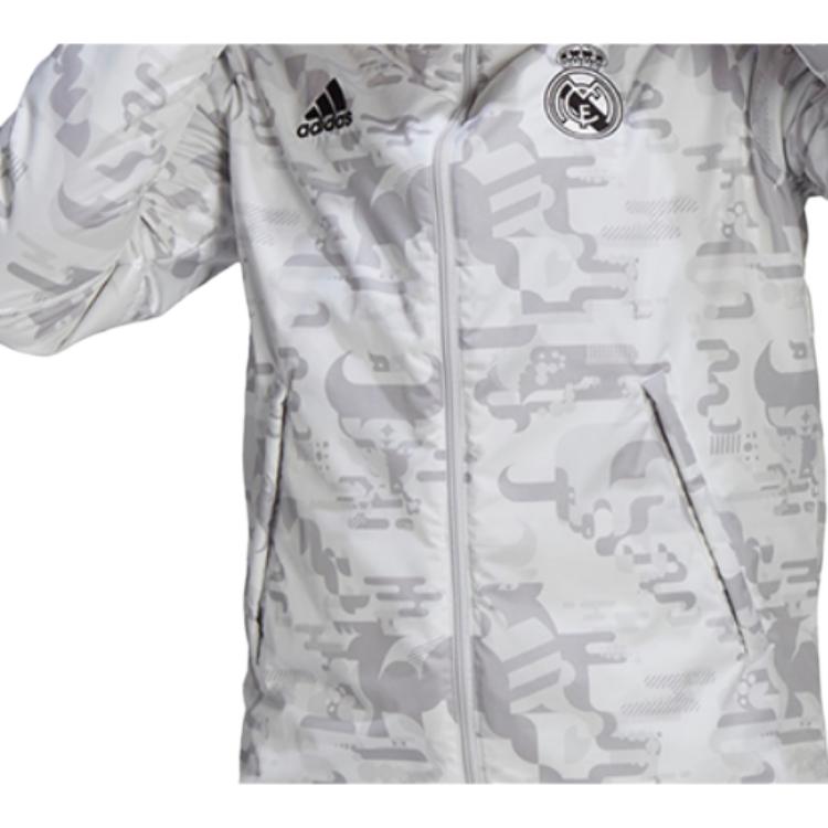 Adidas Real Cny Padded Jacket With Hood Men Outerwear Grey GL0044