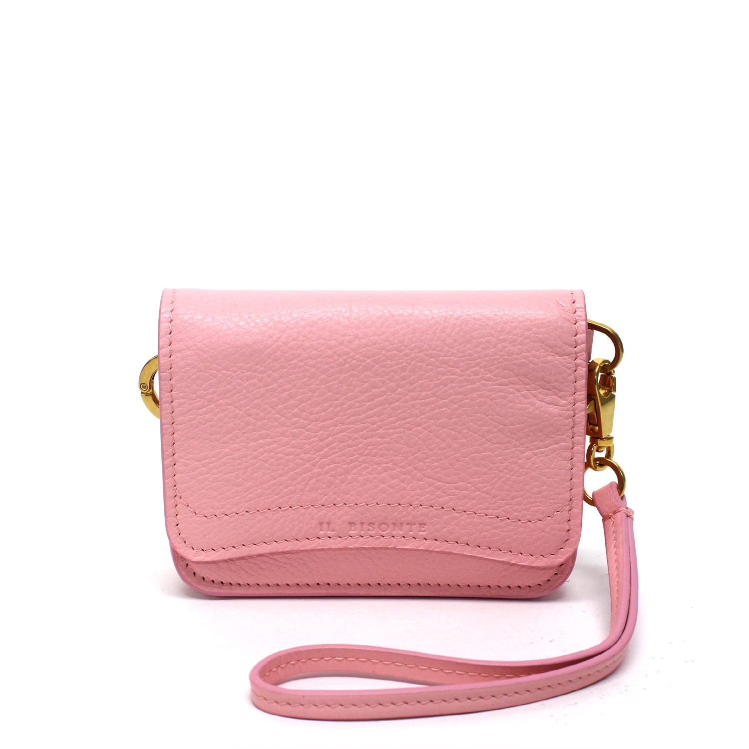 

IL BISONTE Leather card coin case with strap key ring ROSA SSW006 PVX001 PK180 (Il Bisonte) + [PK180 PALLIDO] [item]