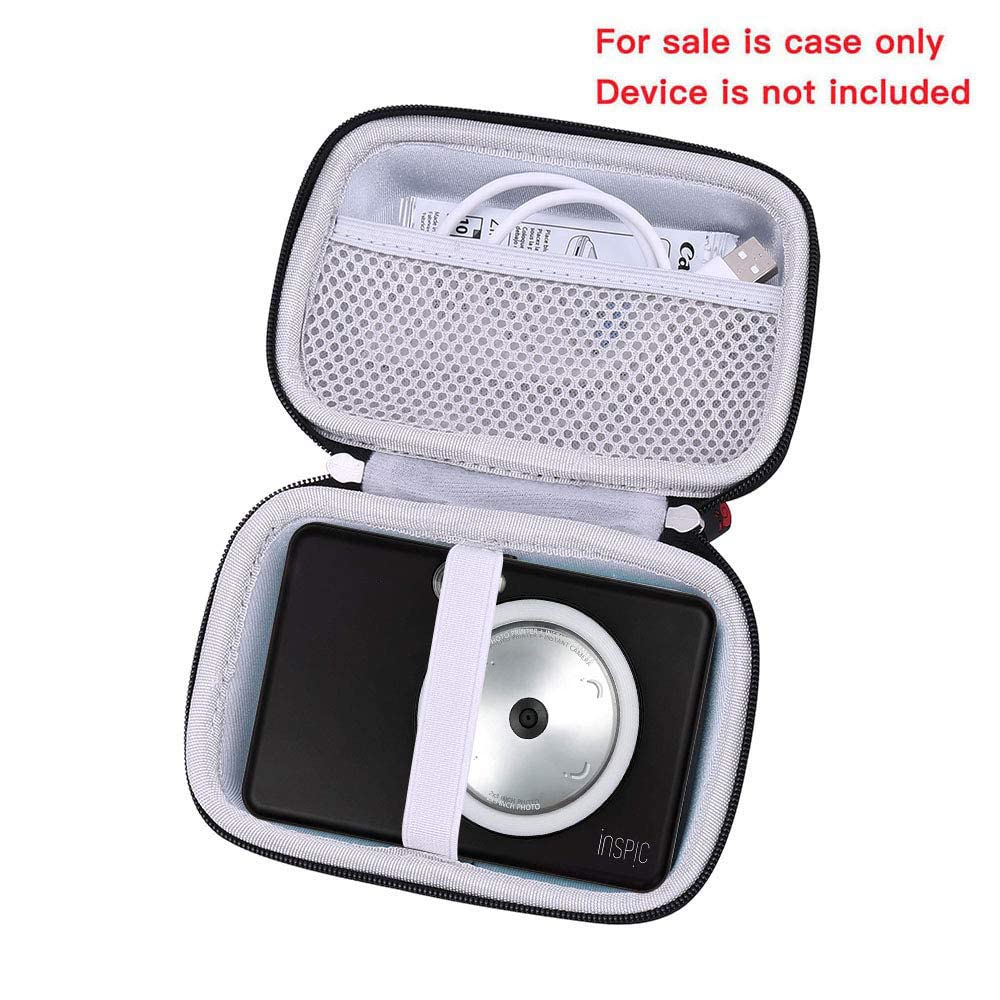 Hermitshell Professional Storage Bag for Canon Instant Cameras and Smartphone Printers: iNSPiC ZV-123-PW, iNSPiC PV-223, and iNSPiC PV-123-SP (Black)