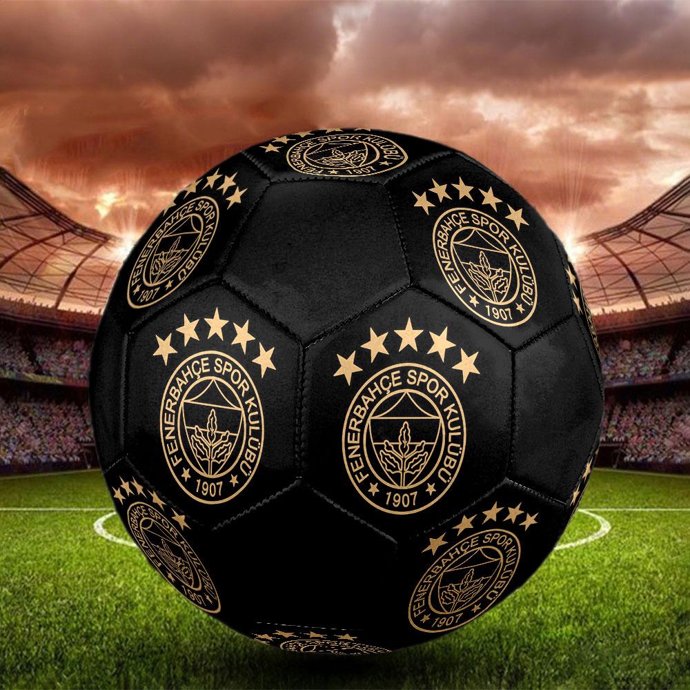 Fenerbahce FC Size 5 Soccer Ball, Machine-Stitched PVC, Durable & High Bounce, All Ages Fit, Fan Merchandise, Matches & Outdoor Use.