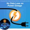 1 Set Battery Coulomb Counter Power Volt Ammeter for Lithium Batteries with Intelligent Safe Features Cable Included