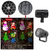 Christmas Projection Lamp 16 Cartoon Patterns LED Projector Decorative Lights Spotlight for Easy Installation Xmas Ornaments