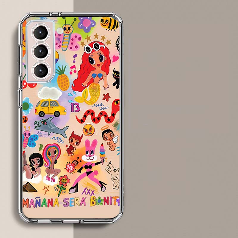 Karol G M-Manana Sera B-Bonito Phone Case For Samsung Galaxy S25 Edge S24 S23 FE S21 S20 Plus S22 S26 Ultra Cover Clear Cases TP