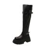 Maillard Brown Boots Women's 2025 Spring and Autumn New Fat Mm Thick Legs Heightening Knight Boots Small Tall Boots