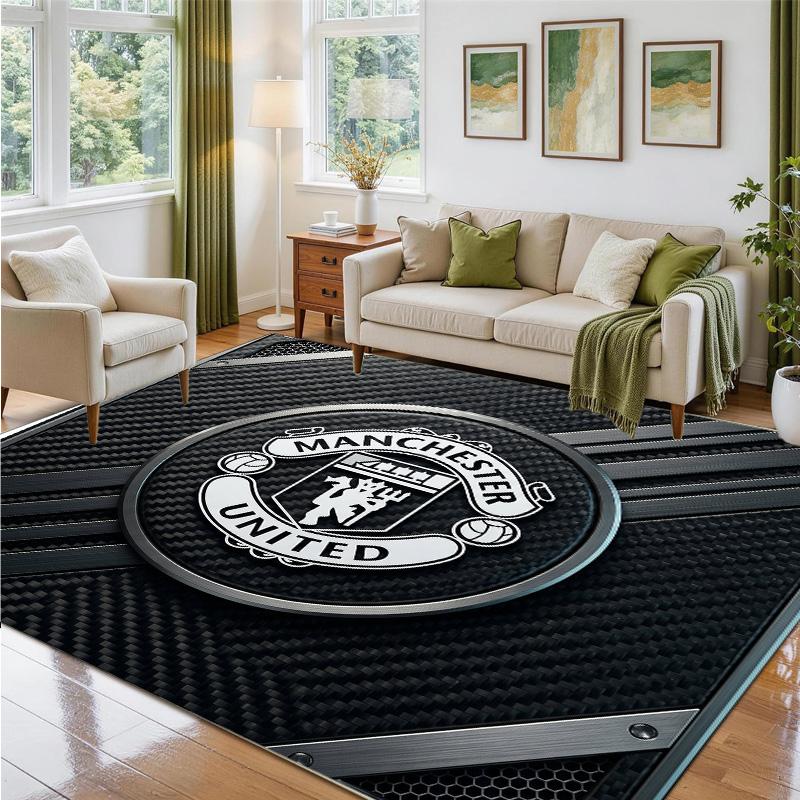 Manchester United Design Kristall Samt Teppich Weiche Dekorative Matte für Schlafzimmer Eingang