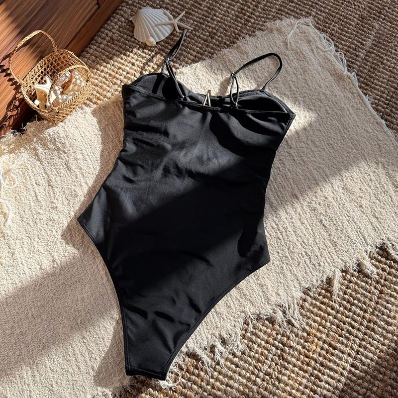 New Sexy Cut Out Metal Star Women Swimwear One Piece Bikini Set Swimsuit Female Bather Bathing Suit