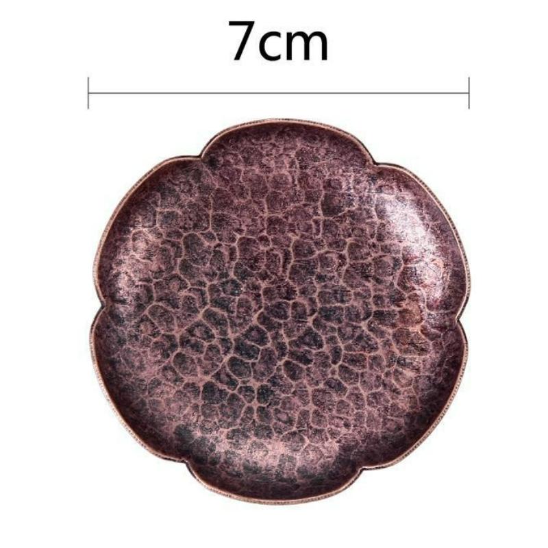 Japanese Style Ancient Copper Coasters Vintage Heat Insulation Cup Pad Drink Cup Coaster for Tea Coffe Milk Kitchen Supplies New