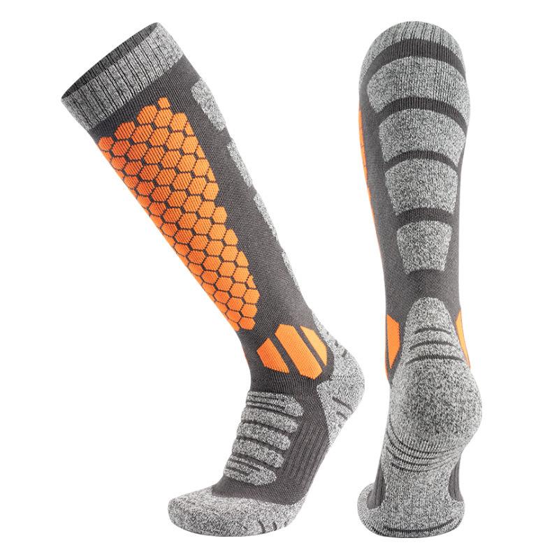 Wool Socks, Thick Ski Socks, Men's and Women's Hiking Socks, Towel Bottom, Snow Ground, Winter Long Tube Sports Socks