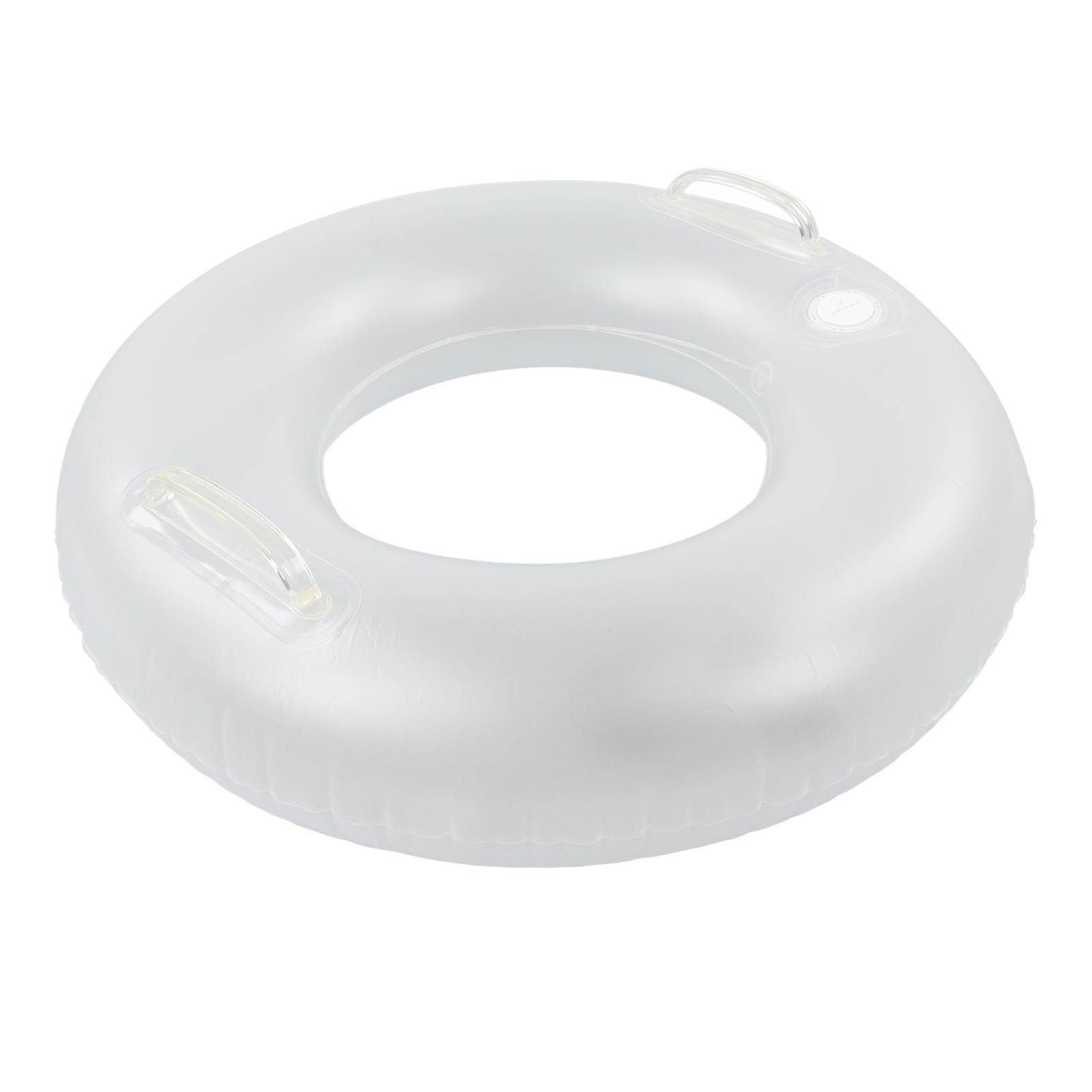 

Светодиодный надувной плавательный круг с 2 ручками, прозрачный плавательный плавающий круг с цветной светодиодной подсветкой