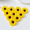 50/100Pcs 4Cm Artificial Sunflowers Scrapbook Festival Home Wedding Birthday Decortion Garden Diy Candy Boxes Bridal Accessories