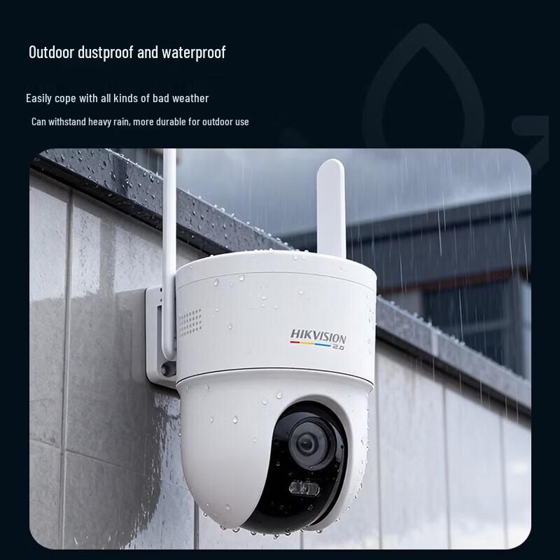 HIKVISION 4MP 4G Esterno Full-Color AI PTZ Telecamera di Sicurezza Spina CN (adattatore incluso)