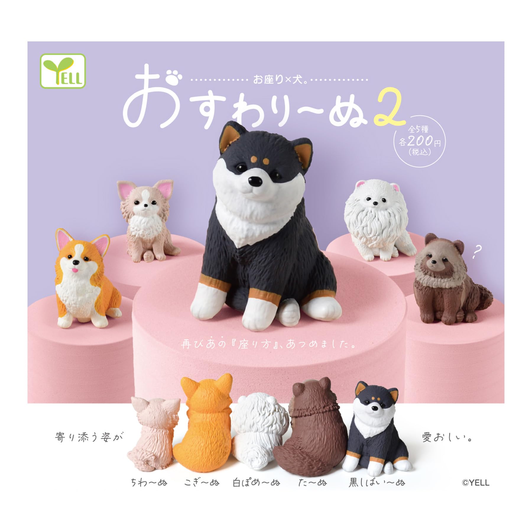 

Сидящая собака 2 из 5 Сидящая собака Ale Gacha Gacha Капсула Игрушка [Типы наборов] [Полный комплект] [Включая капсулу]