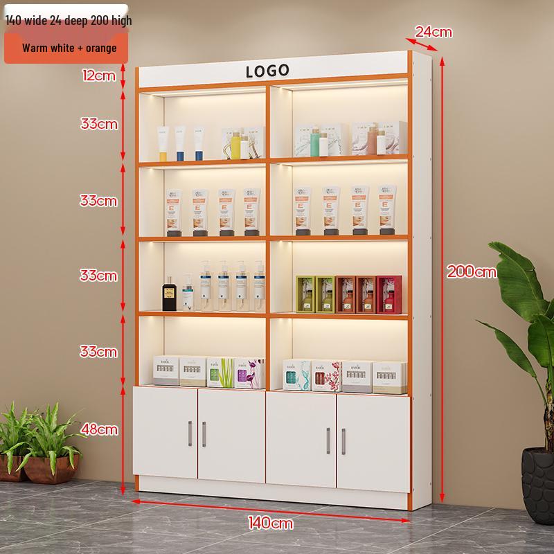 Illuminated Beauty Product Display & Storage Cabinet