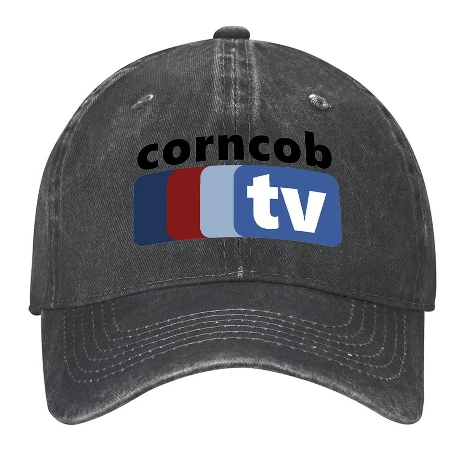 

corncob tv Baseball Cap luxury caps Streetwear Hood Brand Man cap Mens Women s промывают черный