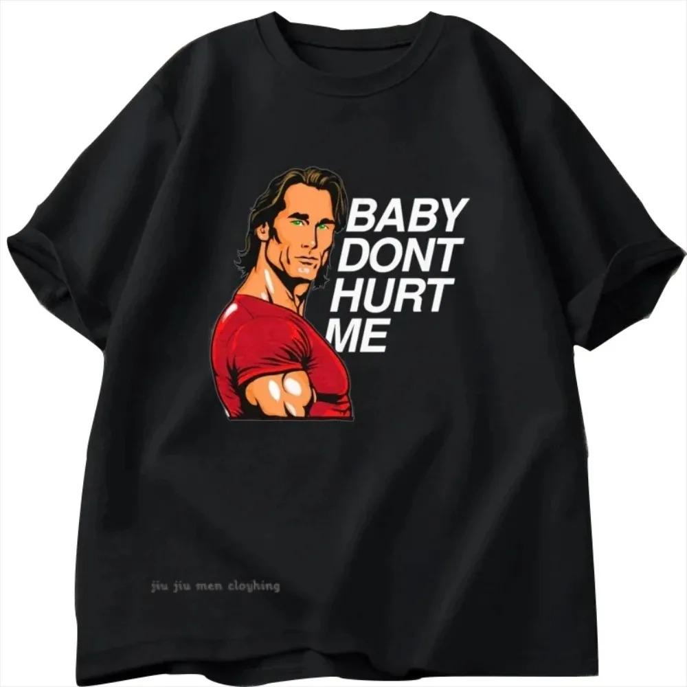 Don't Hurt Me Meme Graphics T Shirt Men Women Tops Cotton  Short Sleeve T-shirts Men's Crew Collar Tee Oversized Clothes