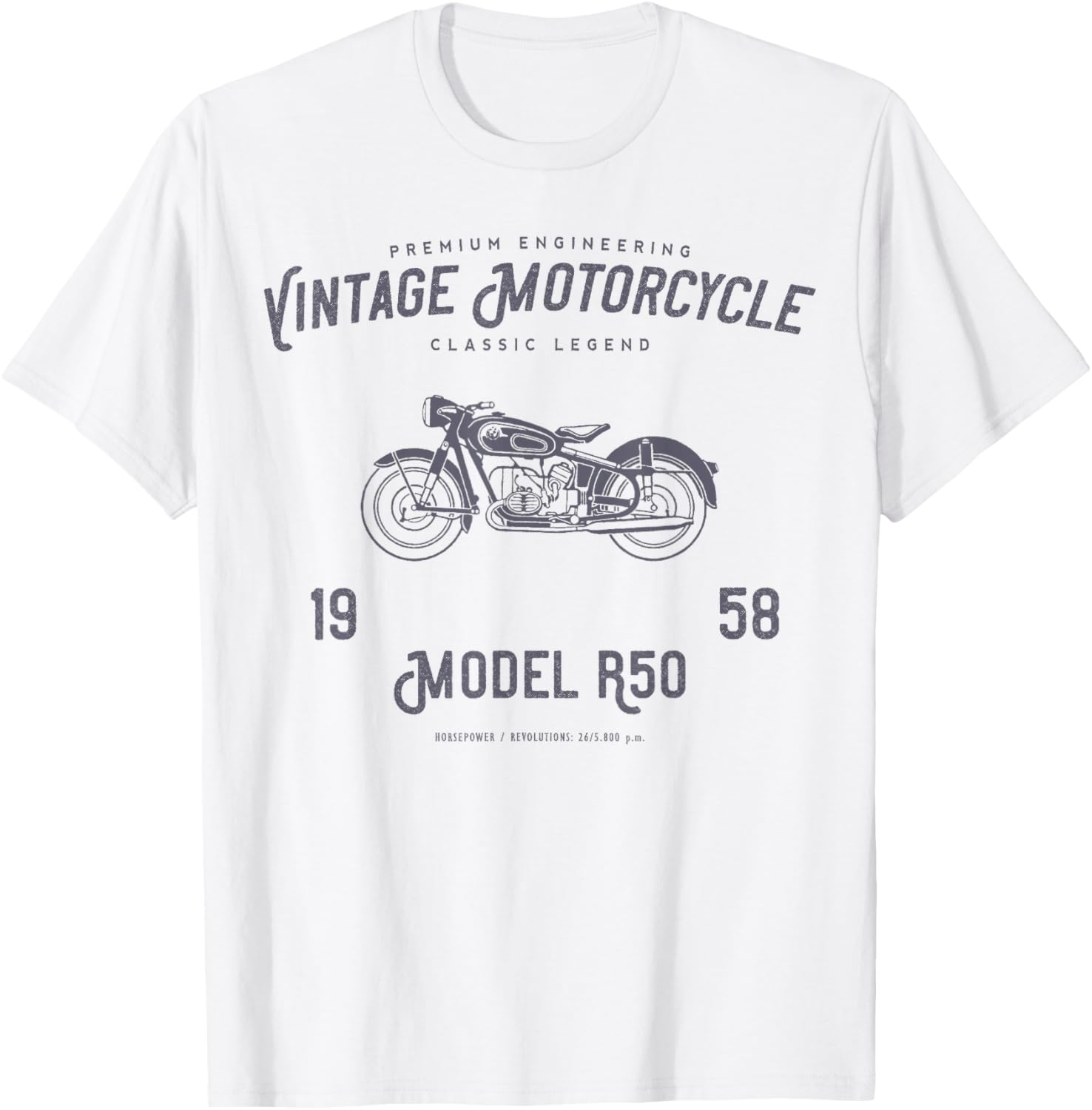 

Ретро Мотоцикл Оригинальный Винтажный Дизайн Футболка 100% Хлопок Круглый Вырез Короткий Рукав Летняя Повседневная Мужская Футболка Уличная Одежда S