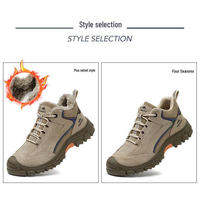 Herren Komfort Sicherheitsschuhe: Rutschfest, Stahlkappe, Durchtrittsicher, Verschleißfest, Durchstichsicher, Ermüdungsreduzierender Schutz für langes Stehen.