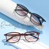 New European And American Gradient Color Ultra Light Reading Glasses High-Definition Circular Small Frame Presbyopia Glasses