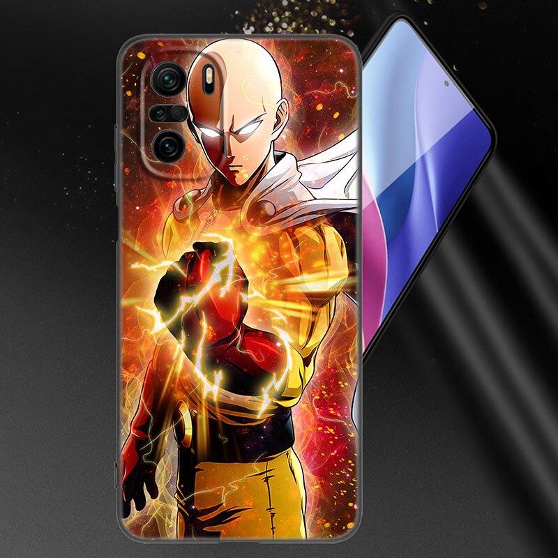 Anime One-Punch Man Phone Case For Xiaomi Mi POCO X3 NFC GT M4 M3 12 11T 10T Pro A3 11 Lite NE 5G 12X 11i F3 Soft Black Cover