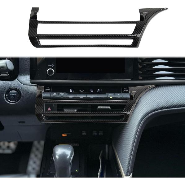 

Carbon Fiber Style Center Console AC Switch Panel Air Vent Cover Trim Accessories for 2025-2026 Toyota Camry