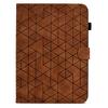 A6 For iPad Pro 11 (2024) Case Card Slots Stand Rhombus Auto Wake/Sleep Leather Tablet Cover