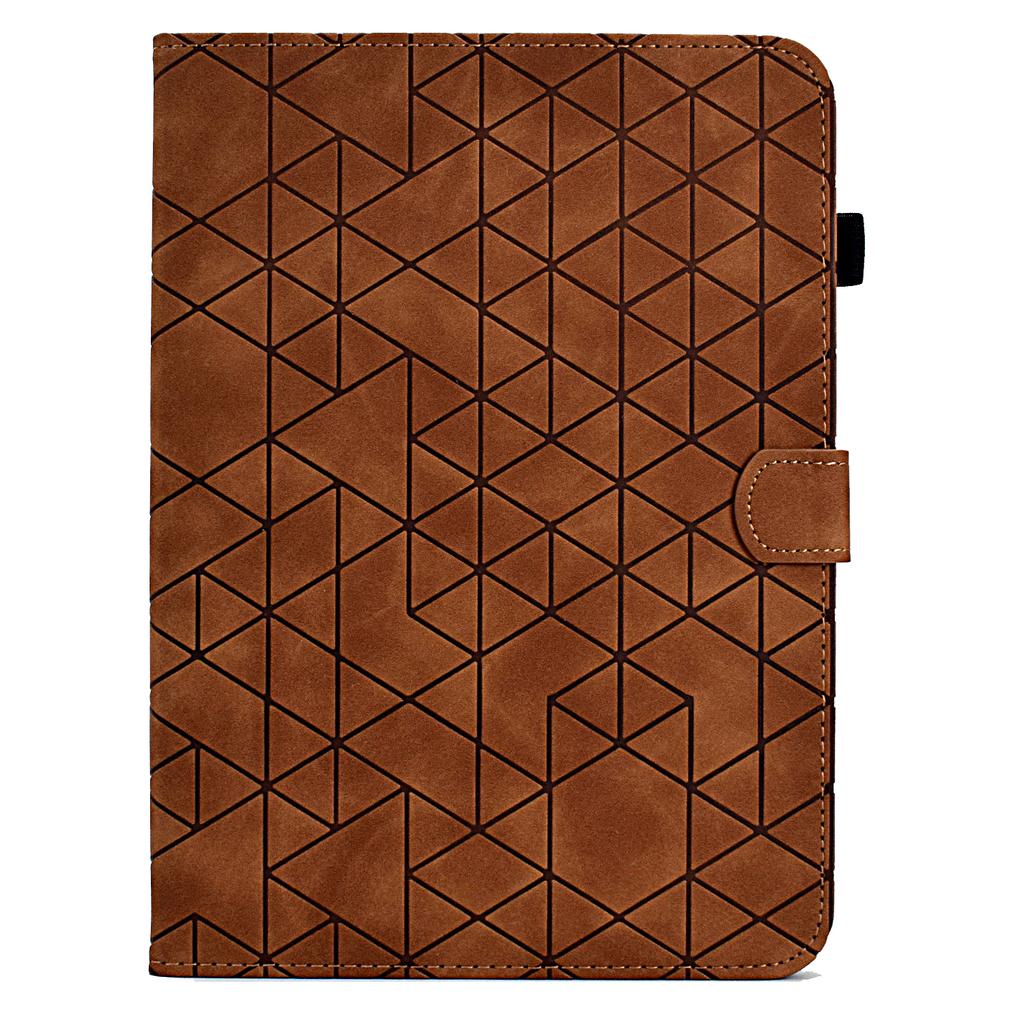 A6 For iPad Pro 11 (2024) Case Card Slots Stand Rhombus Auto Wake/Sleep Leather Tablet Cover